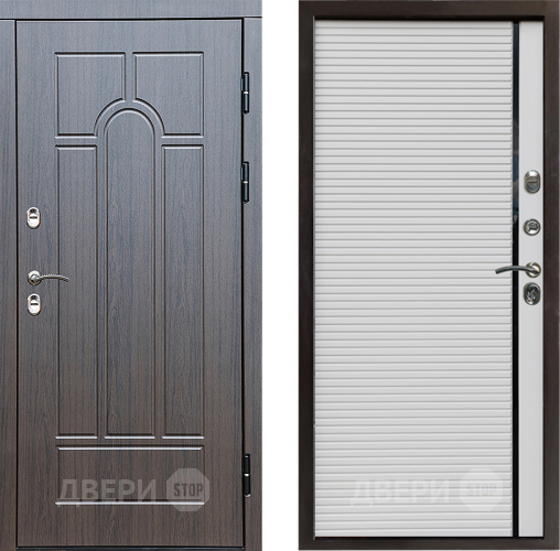 Входная металлическая Дверь Престиж TERMO с терморазрывом Арка Porte Белый в Электроуглях