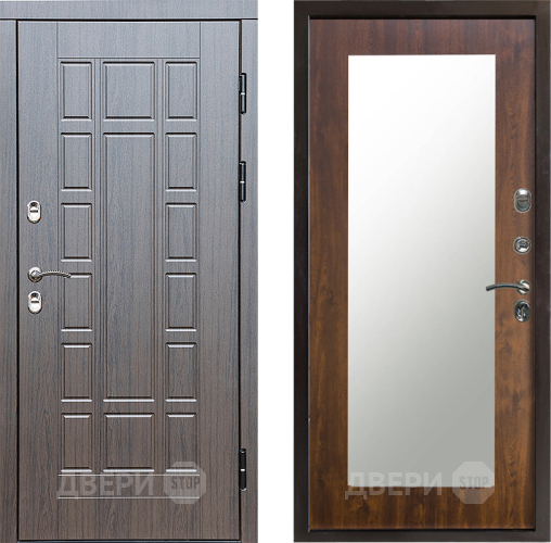 Входная металлическая Дверь Престиж TERMO с терморазрывом Престиж Зеркало пастораль Дуб в Электроуглях
