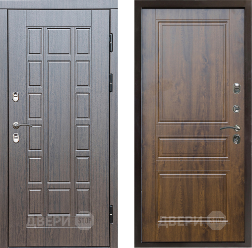 Входная металлическая Дверь Престиж TERMO с терморазрывом Престиж Классика Дуб в Электроуглях