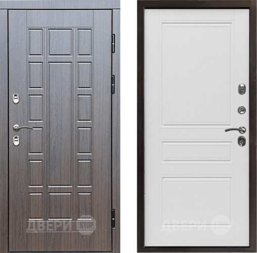 Входная металлическая Дверь Престиж TERMO с терморазрывом Престиж Классика Лиственница белая в Электроуглях