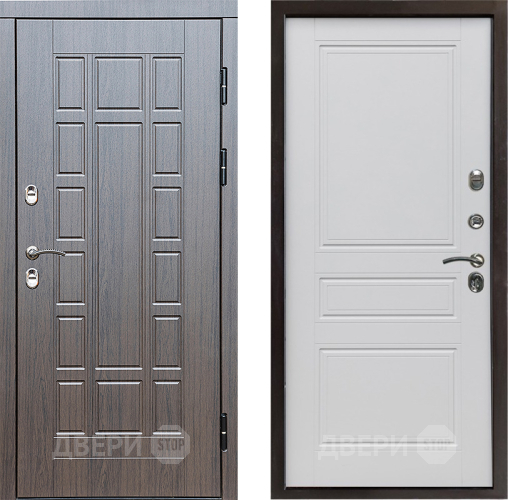 Входная металлическая Дверь Престиж TERMO с терморазрывом Престиж Классика Белый матовый в Электроуглях