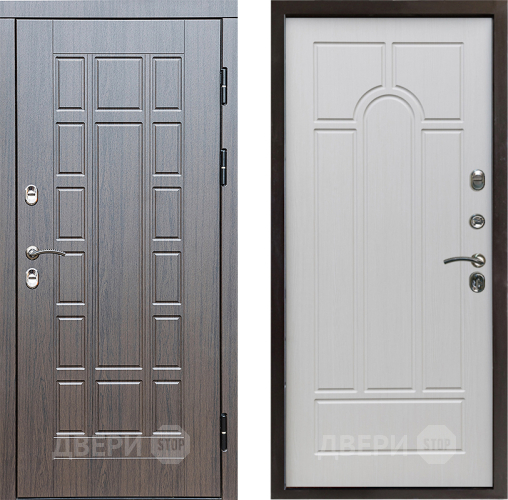 Входная металлическая Дверь Престиж TERMO с терморазрывом Престиж Арка Лиственница белая в Электроуглях