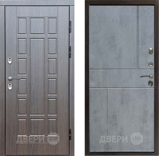 Входная металлическая Дверь Престиж TERMO с терморазрывом Престиж Горизонт Бетон темный в Электроуглях