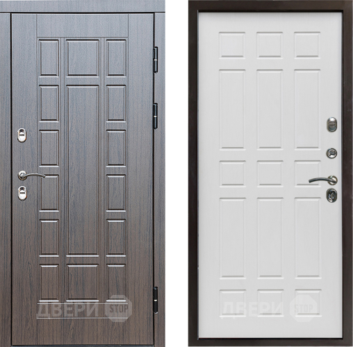 Входная металлическая Дверь Престиж TERMO с терморазрывом Престиж Спарта Белое дерево в Электроуглях
