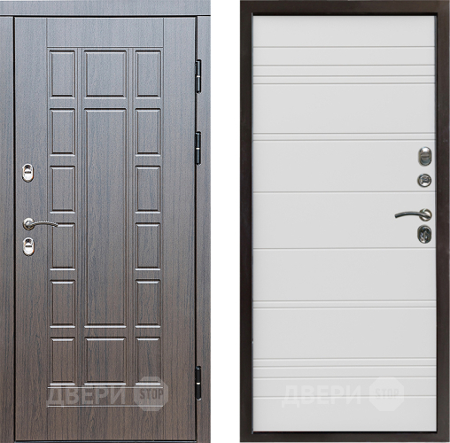 Входная металлическая Дверь Престиж TERMO с терморазрывом Престиж Line Белый в Электроуглях