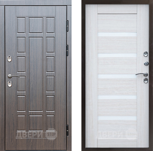 Входная металлическая Дверь Престиж TERMO с терморазрывом Престиж Царга Лиственница белая в Электроуглях