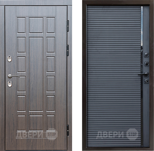 Входная металлическая Дверь Престиж TERMO с терморазрывом Престиж Porte Черный кварц в Электроуглях