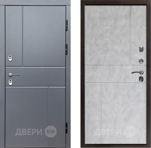 Входная металлическая Дверь Престиж TERMO с терморазрывом Горизонт Грэй Горизонт Бетон светлый в Электроуглях