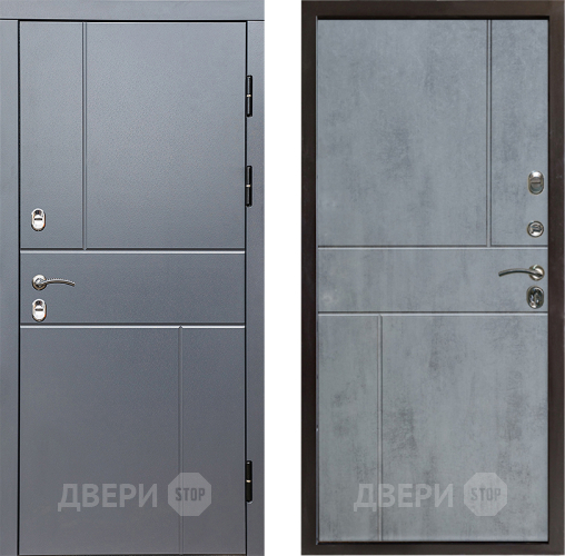 Входная металлическая Дверь Престиж TERMO с терморазрывом Горизонт Грэй Горизонт Бетон темный в Электроуглях