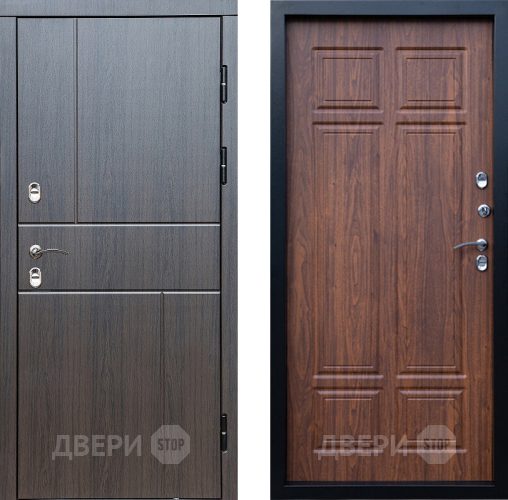 Входная металлическая Дверь Престиж TERMO с терморазрывом Горизонт Венге Премиум Орех темный в Электроуглях