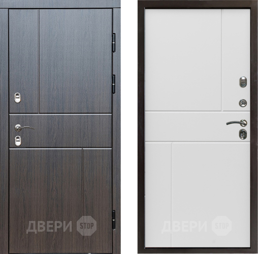 Входная металлическая Дверь Престиж TERMO с терморазрывом Горизонт Венге Горизонт Бетон белый в Электроуглях