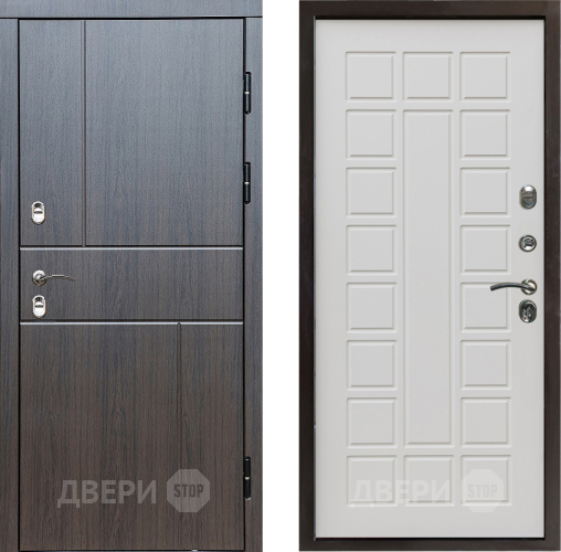 Входная металлическая Дверь Престиж TERMO с терморазрывом Горизонт Венге Престиж Бежевый мат в Электроуглях