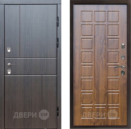 Входная металлическая Дверь Престиж TERMO с терморазрывом Горизонт Венге Престиж Дуб в Электроуглях