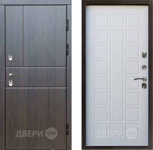 Входная металлическая Дверь Престиж TERMO с терморазрывом Горизонт Венге Престиж Белое дерево в Электроуглях