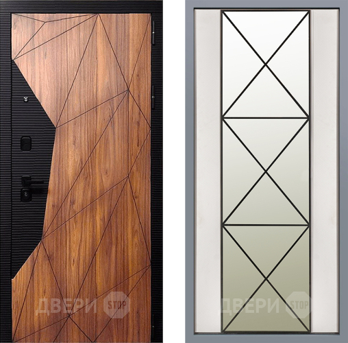 Дверь Заводские двери Морра Зеркало Перфекто Структурное дерево в Электроуглях