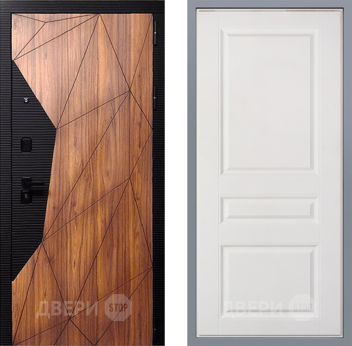 Дверь Заводские двери Морра Стокгольм Белый софт в Электроуглях