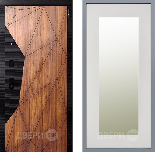 Дверь Заводские двери Морра Зеркало Модерн Белый софт в Электроуглях