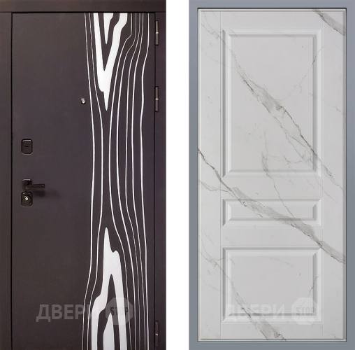 Дверь Заводские двери Леванте Стокгольм Мрамор белый в Электроуглях