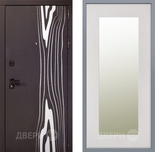 Дверь Заводские двери Леванте Зеркало Модерн Белый софт в Электроуглях