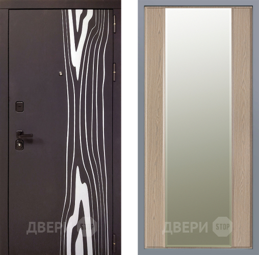 Дверь Заводские двери Леванте Зеркало Макси Беленый дуб в Электроуглях