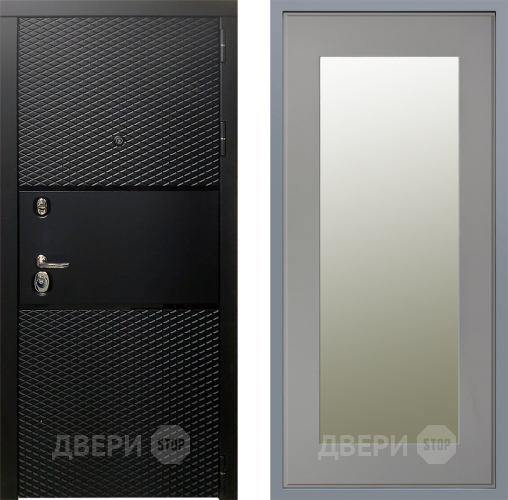 Дверь Заводские двери Тефлон Зеркало Модерн Грей софт в Электроуглях