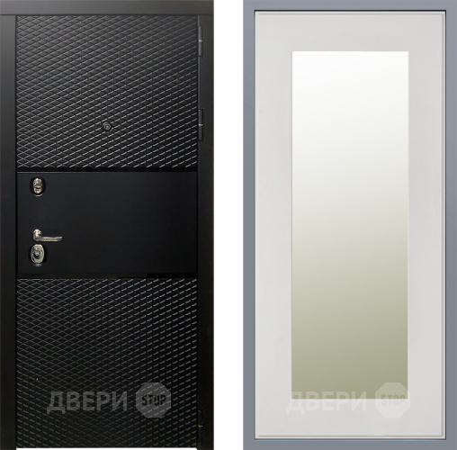 Дверь Заводские двери Тефлон Зеркало Модерн Белый софт в Электроуглях