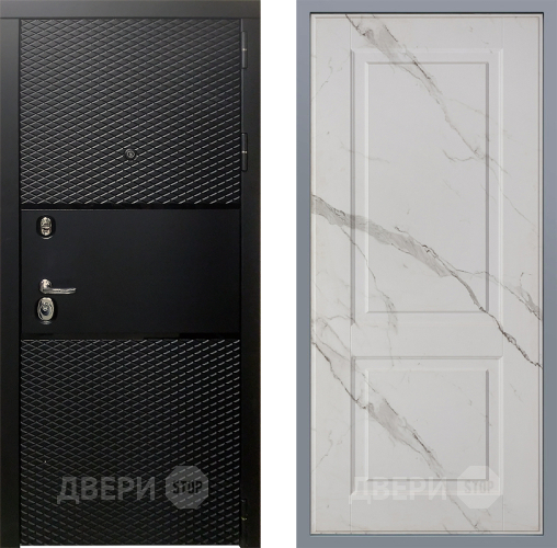 Дверь Заводские двери Тефлон Доррен Мрамор белый в Электроуглях
