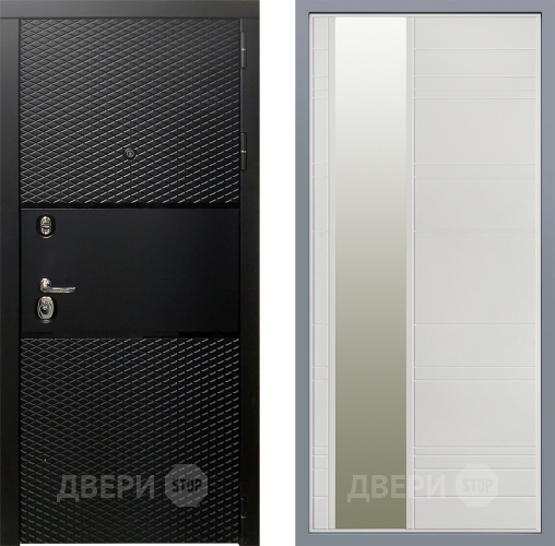 Дверь Заводские двери Тефлон Зеркало Лира Белый софт в Электроуглях