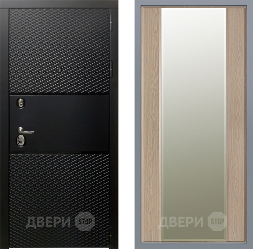 Дверь Заводские двери Тефлон Зеркало Макси Беленый дуб в Электроуглях