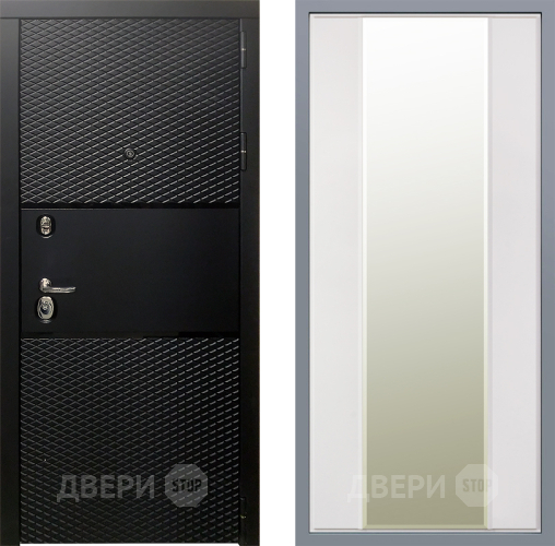 Дверь Заводские двери Тефлон Зеркало Макси Белый матовый в Электроуглях