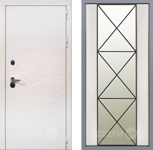 Дверь Заводские двери Дэко Вайт Зеркало Перфекто Структурное дерево в Электроуглях