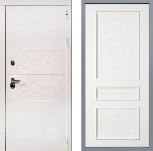 Дверь Заводские двери Дэко Вайт Урбино Белый софт в Электроуглях