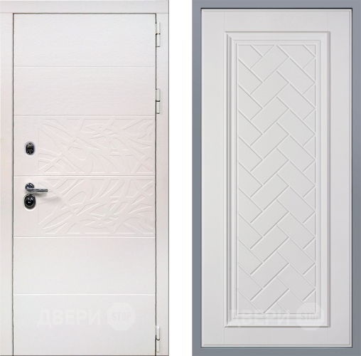 Дверь Заводские двери Дэко Вайт Упра Белый софт в Электроуглях