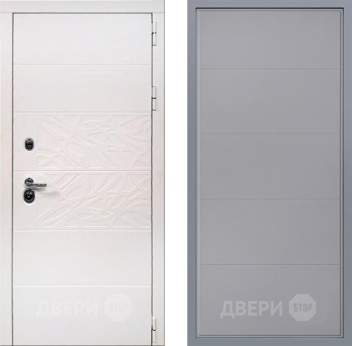 Дверь Заводские двери Дэко Вайт Тривия Грей софт в Электроуглях