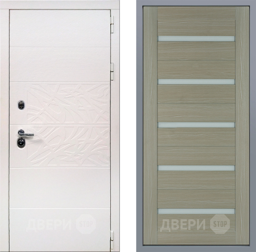 Дверь Заводские двери Дэко Вайт СБ-1 Капучино в Электроуглях