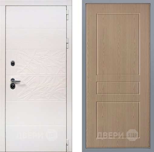 Дверь Заводские двери Дэко Вайт К-2 Беленый дуб в Электроуглях