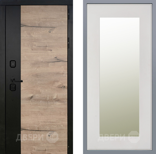 Дверь Заводские двери Ларте Зеркало Модерн Белый софт в Электроуглях