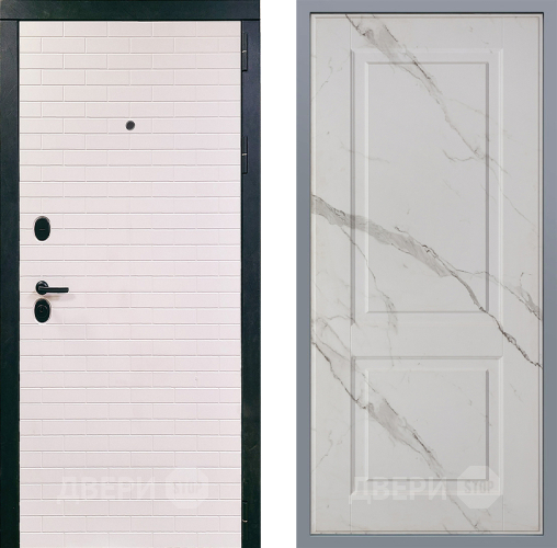 Дверь Заводские двери Сохо Доррен Мрамор белый в Электроуглях