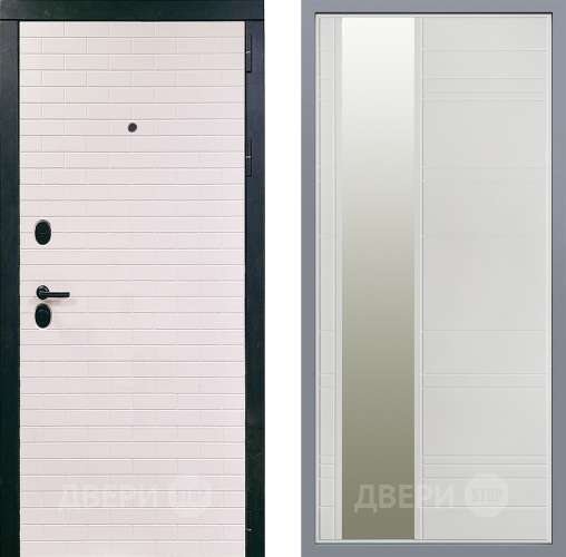 Дверь Заводские двери Сохо Зеркало Лира Белый софт в Электроуглях