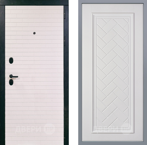 Дверь Заводские двери Сохо Упра Белый софт в Электроуглях