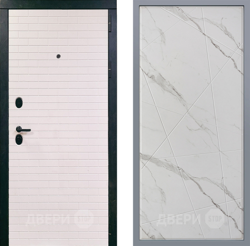 Дверь Заводские двери Сохо Флитта Мрамор белый в Электроуглях