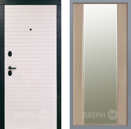 Дверь Заводские двери Сохо Зеркало Макси Беленый дуб в Электроуглях