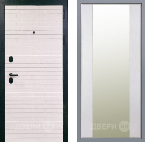 Дверь Заводские двери Сохо Зеркало Макси Белый шелк в Электроуглях