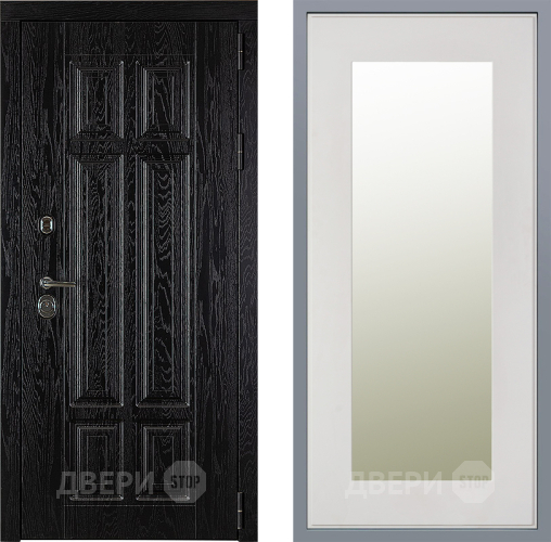 Дверь Заводские двери Мюнхен Зеркало Модерн Белый софт в Электроуглях