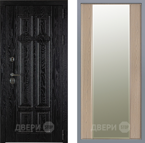 Дверь Заводские двери Мюнхен Зеркало Макси Беленый дуб в Электроуглях