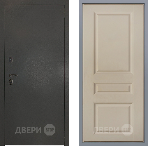 Дверь Заводские двери Эталон 3к антик серебро Стокгольм Шампань в Электроуглях