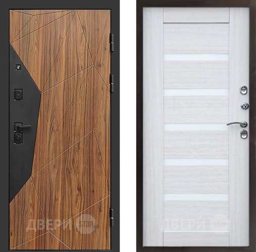 Входная металлическая Дверь Престиж Avangard Царга Лиственница белая в Электроуглях