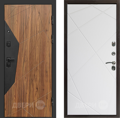 Входная металлическая Дверь Престиж Avangard Лучи Бетон белый в Электроуглях