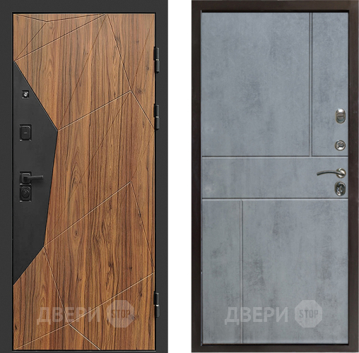 Входная металлическая Дверь Престиж Avangard Горизонт Бетон темный в Электроуглях