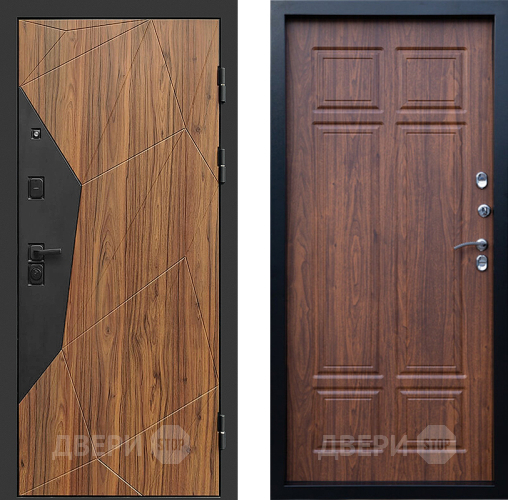 Входная металлическая Дверь Престиж Avangard Премиум Орех темный в Электроуглях
